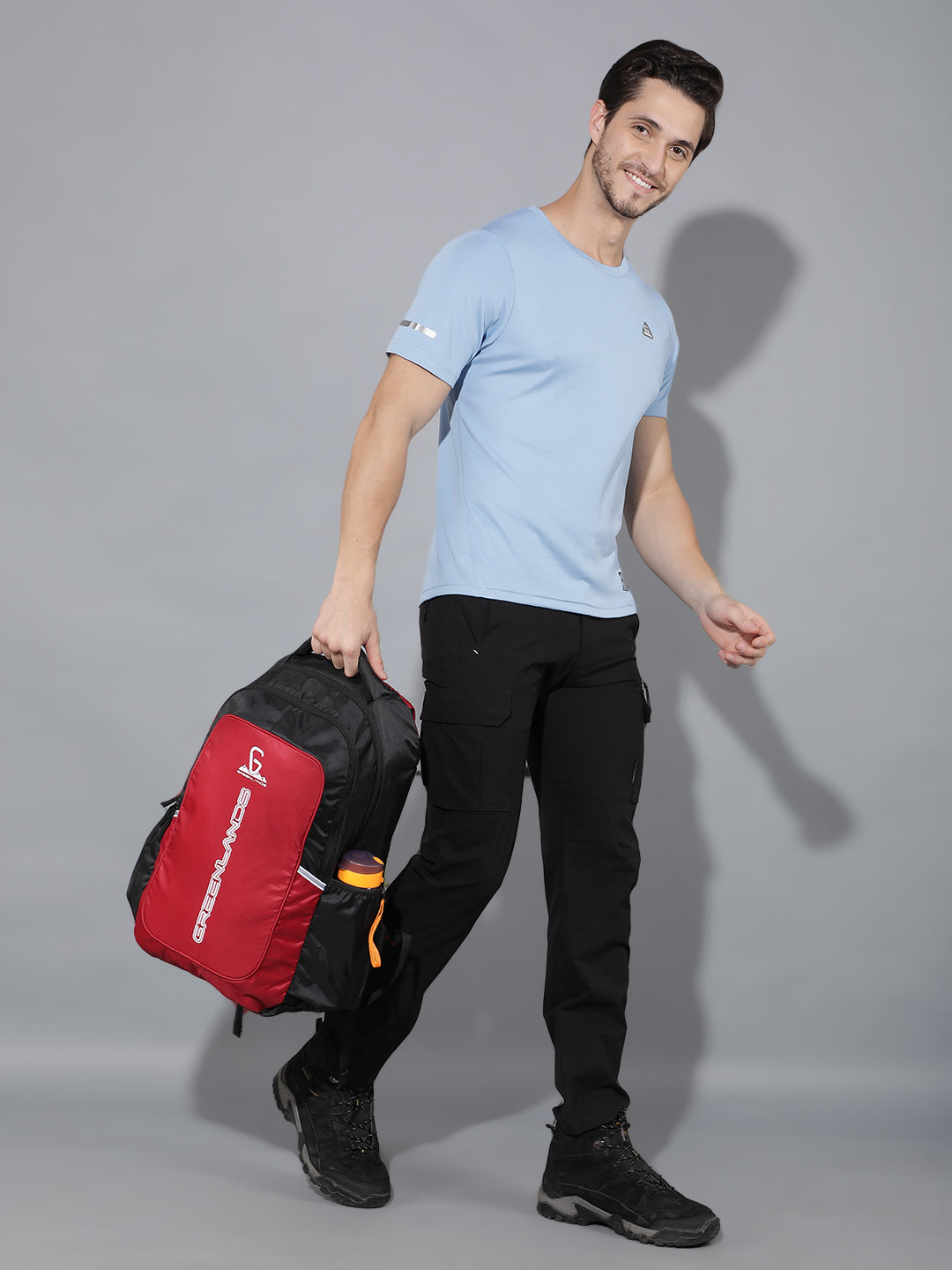 Greenlands Torpedo office Backpack– 35 Ltr Capacity | 17 Inch Laptop |Water-Resistant Bag | Padded & Adjustable Strap | Men & Women For Business Professionals & College Students - Red