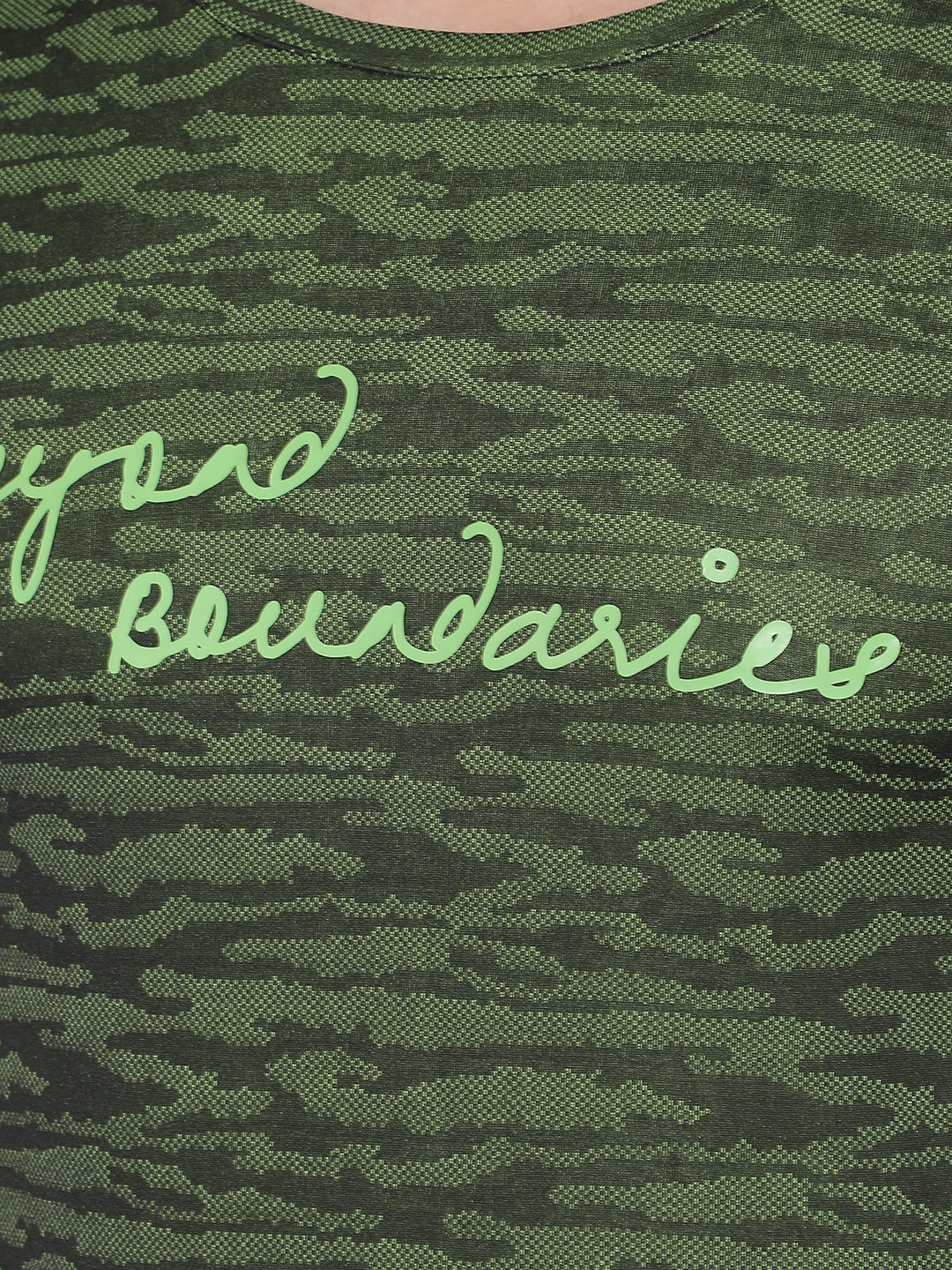 Greenlands T-Shirt HS JACQUARD R Green/ Black