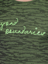 Greenlands T-Shirt HS JACQUARD R Green/ Black