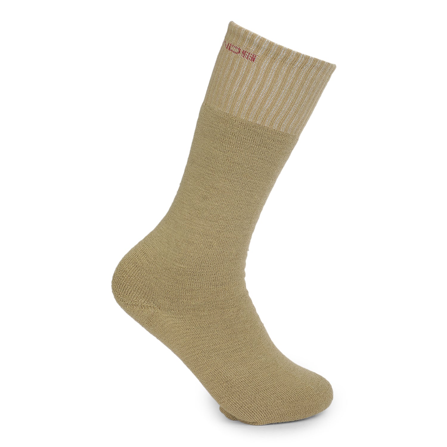 Greenlands Trish Long Socks - Khaki | Full Terry Cushioned, Extended Crew Length | Stay-Up Cuff, Moisture-Wicking | Hiking & Work Socks