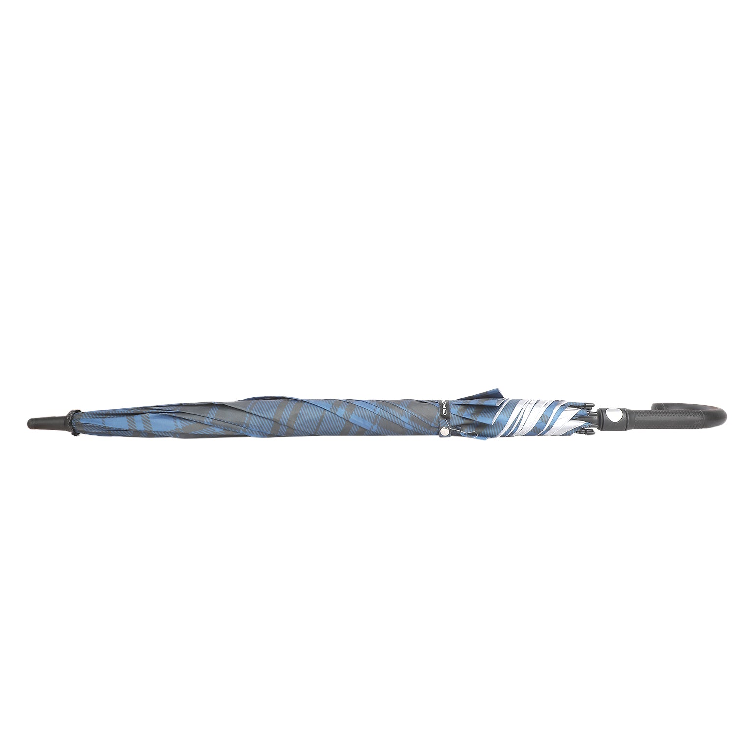 Greenlands Long 27-Inch Stick Umbrella | UV Protection, Windproof, Silver Lining | Auto-Open, J-Shape Handle | Monsoon & Sun Umbrella