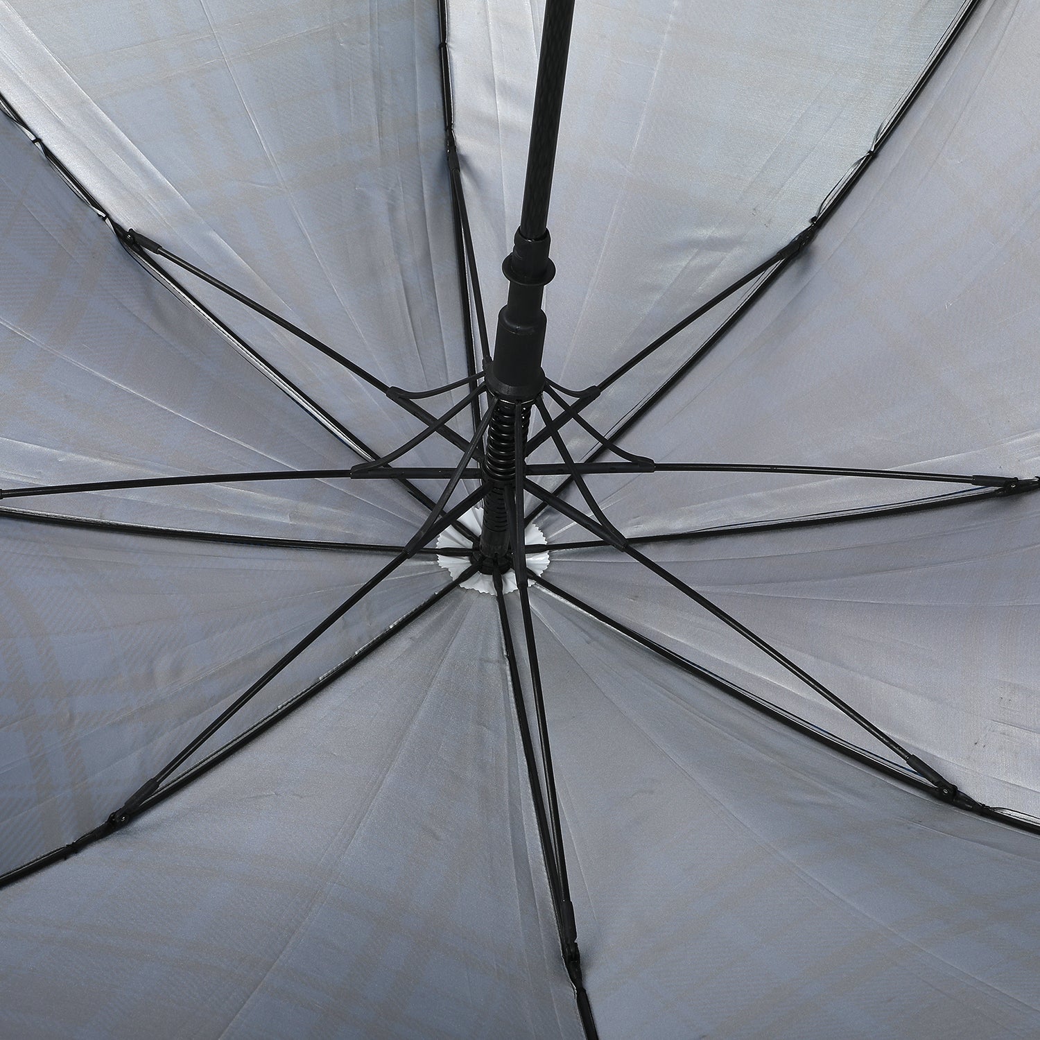 Greenlands Long 27-Inch Stick Umbrella | UV Protection, Windproof, Silver Lining | Auto-Open, J-Shape Handle | Monsoon & Sun Umbrella