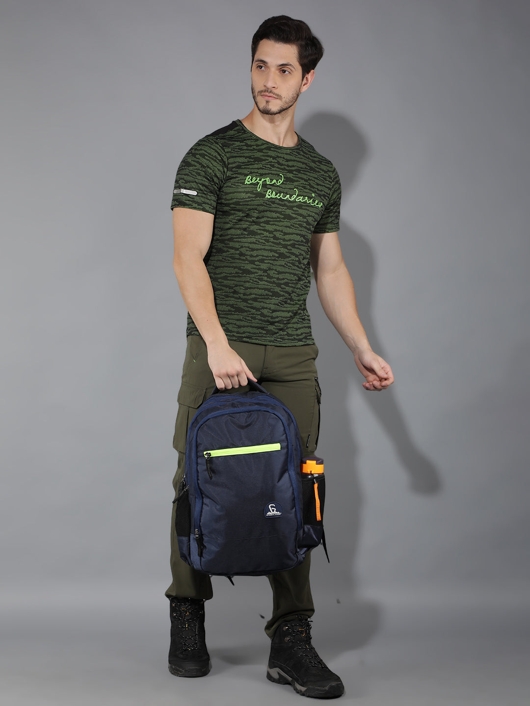 Greenlands 33L Zipster Laptop Backpack | 3 Large Compartments, Fits Up to 17" Laptop | Perfect for Office, School, Travel & Hiking | Unisex (Navy)