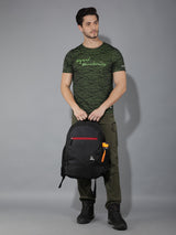 Greenlands 33L Zipster Laptop Backpack | 3 Large Compartments, Fits Up to 17" Laptop | Perfect for Office, School, Travel & Hiking | Unisex (Black)