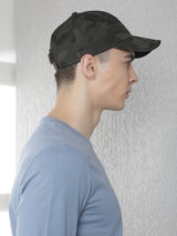 Greenlands Traverse Cap – Olive | Packable Camo Hiking Hat, Collapsible Brim, Sunglass Slots, Embroidered Logo | Outdoor Travel Cap