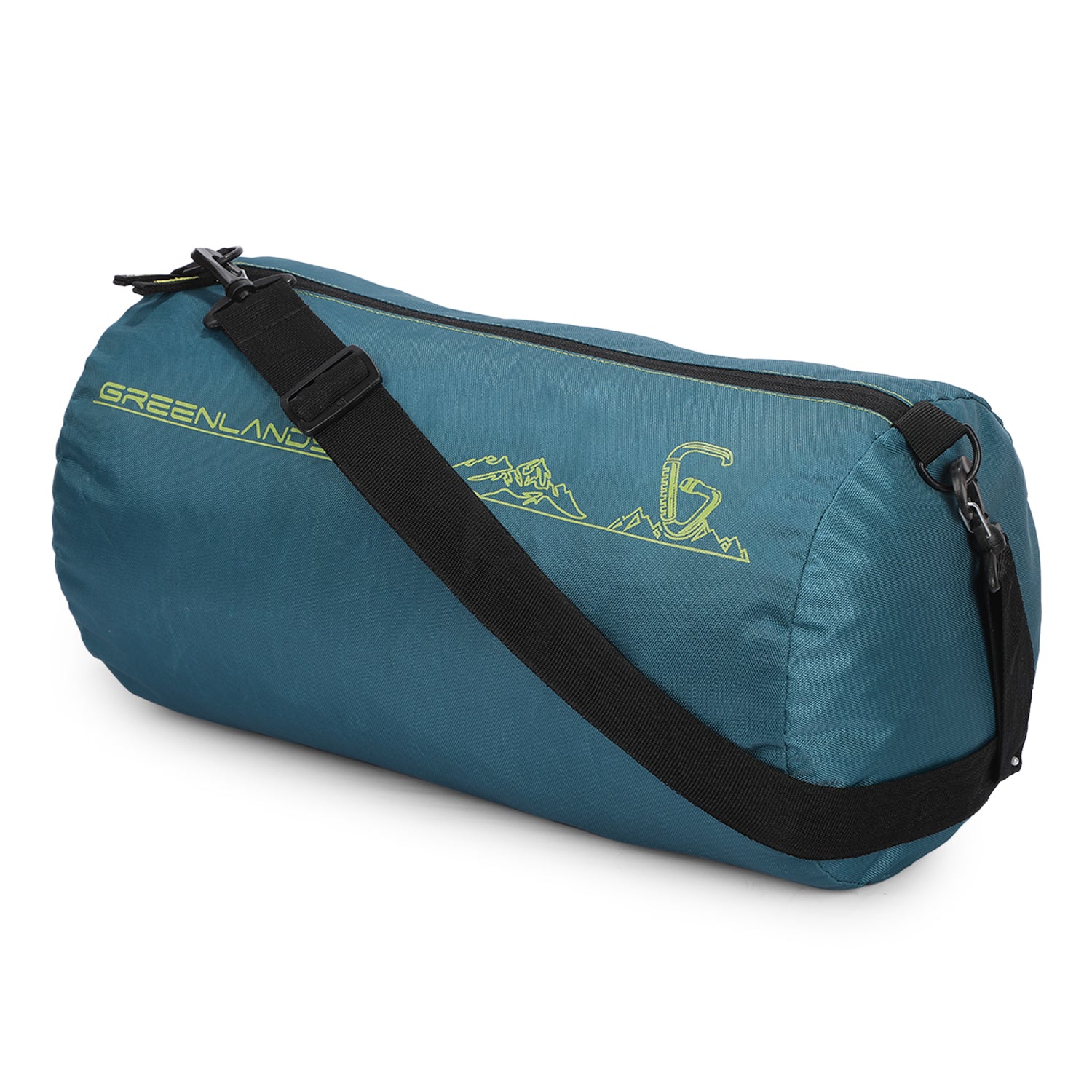 Greenlands Barrel Gym Bag with Detachable Sling Strap | Water-Resistant Duffel | Teal
