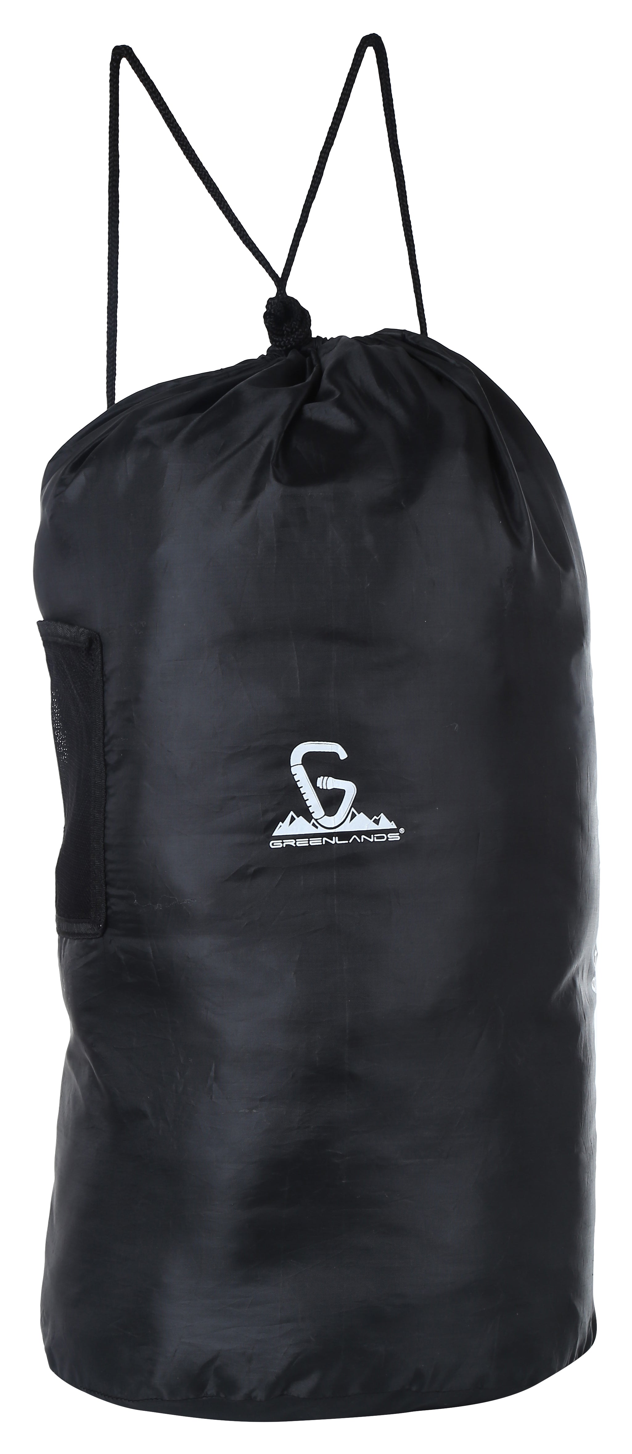 Greenlands Lightweight Roundable Backpack (Large, Black) | Versatile Travel Backpack with Dual-Purpose Drawstring Closure | Ideal for Men & Women | Perfect for Daily Use, Office, Outdoor Adventures & Hiking
