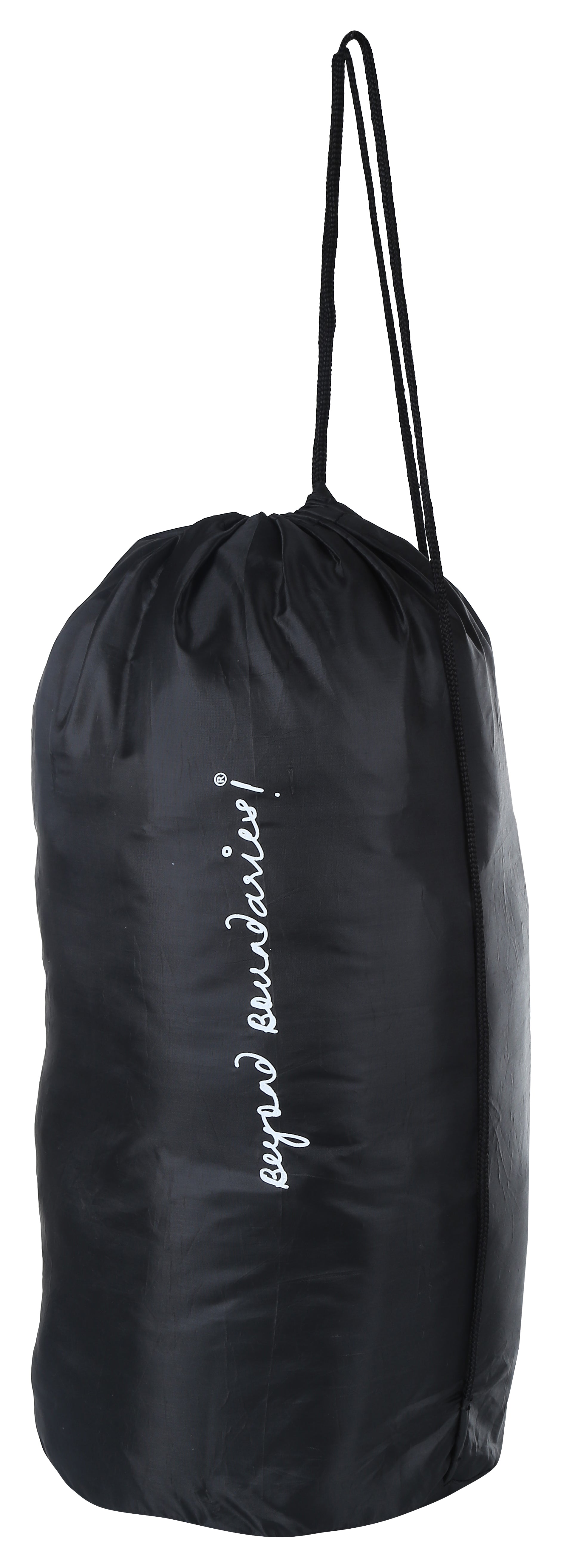 Greenlands Lightweight Roundable Backpack (Large, Black) | Versatile Travel Backpack with Dual-Purpose Drawstring Closure | Ideal for Men & Women | Perfect for Daily Use, Office, Outdoor Adventures & Hiking