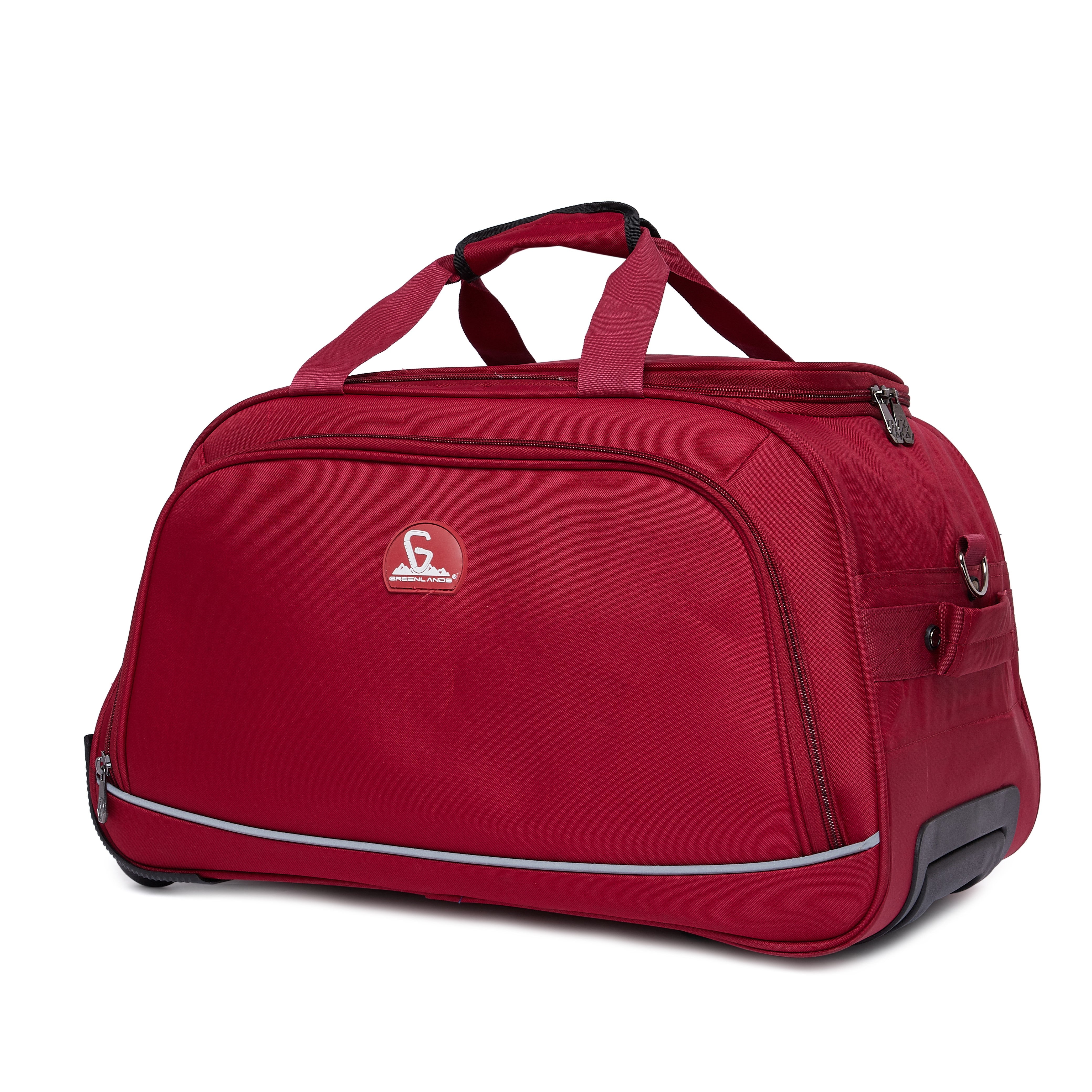 Greenlands Nifty Duffle Bag – Red| Lightweight Durable Travel & Gym Bag for Weekends & Short Trips
