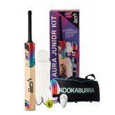 Kookaburra Cricket Kit- Aura Pro 9.0 Junior | Full Cricket Set with Kashmir Willow Bat | Without Helmet