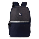 Greenlands 29L Stria Lightweight Backpack (Grey/Navy) | S-Curved Shoulder Straps & Spacious Compartment | Ideal for Men & Women | Perfect for Travel, School & Office