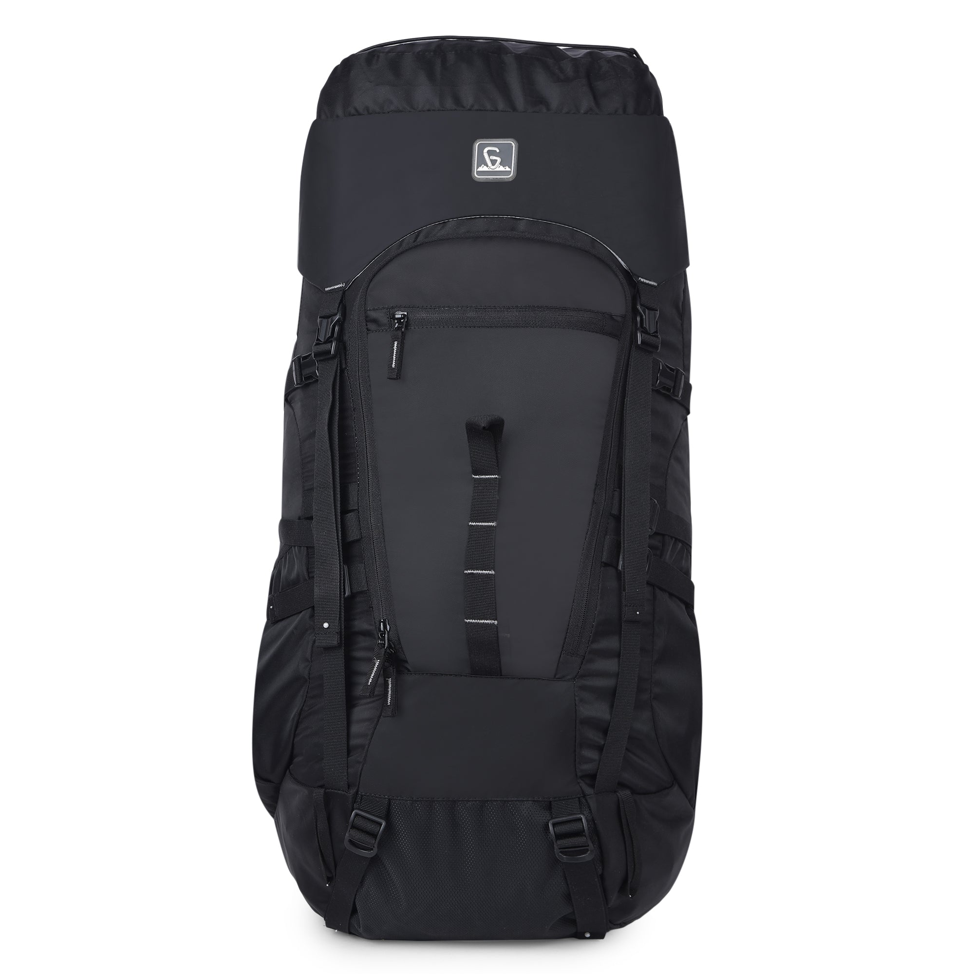 Greenlands GLOBO X 45L Rucksack| Unisex Travel Backpack for Hiking, Trekking, Camping | Spacious Top-Loading Compartment, U-Shaped Access, Rain Cover, Bungee Cord, Padded Straps and Waist Belt