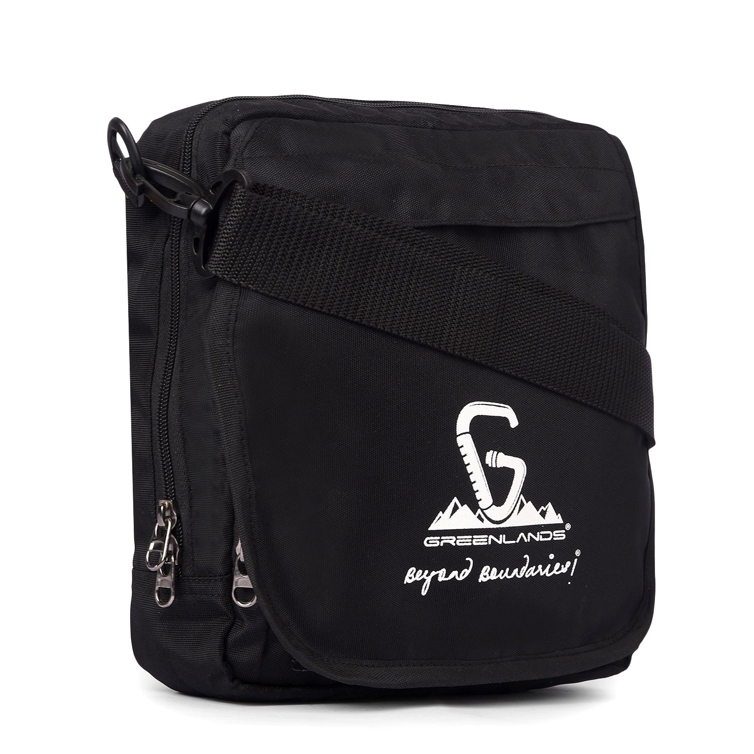 Greenlands Active Sling Bag – Black | Crossbody Chest Bag for Sports, Travel & Everyday Carry