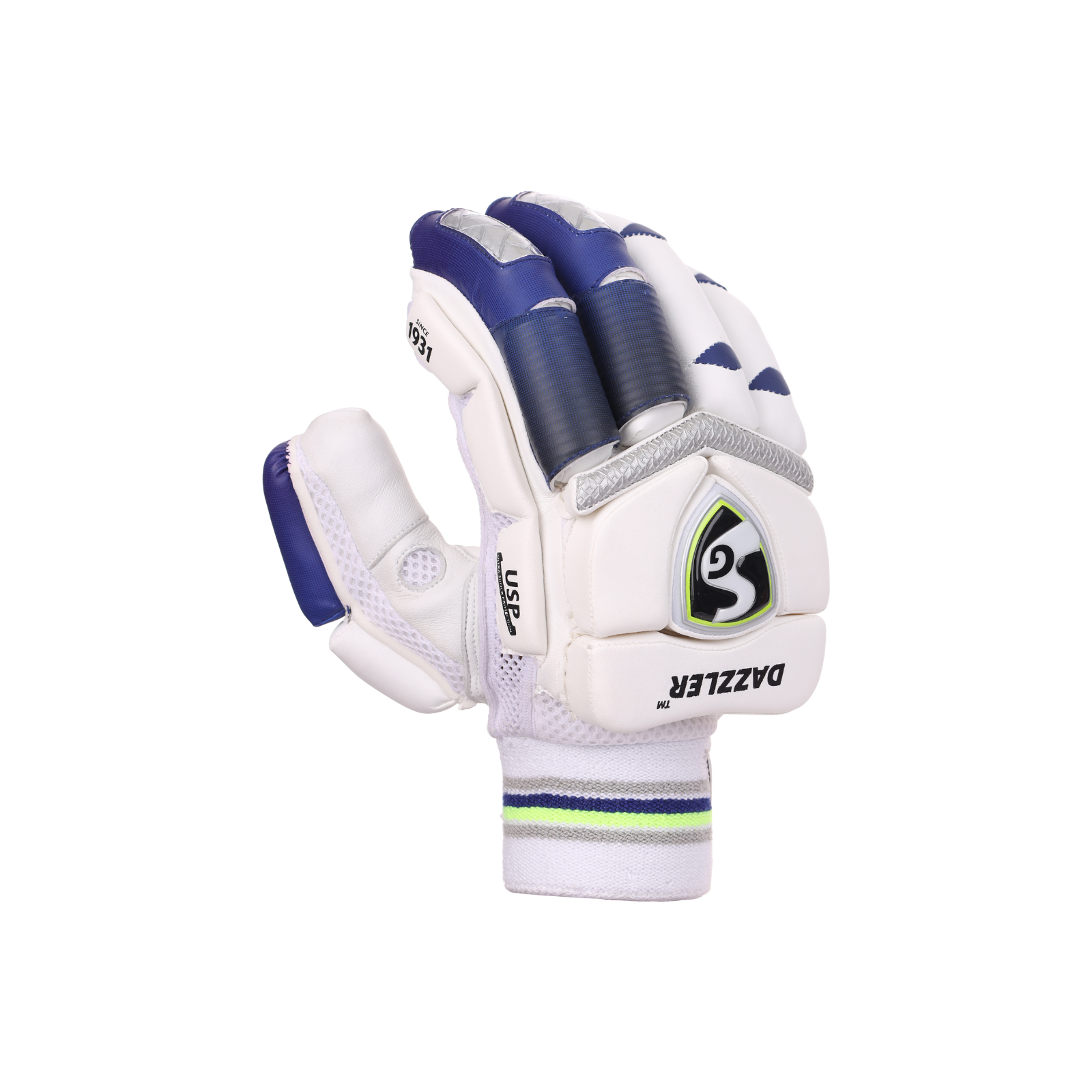 SG Dazzler Batting Gloves with Premium Quality Leather Palm