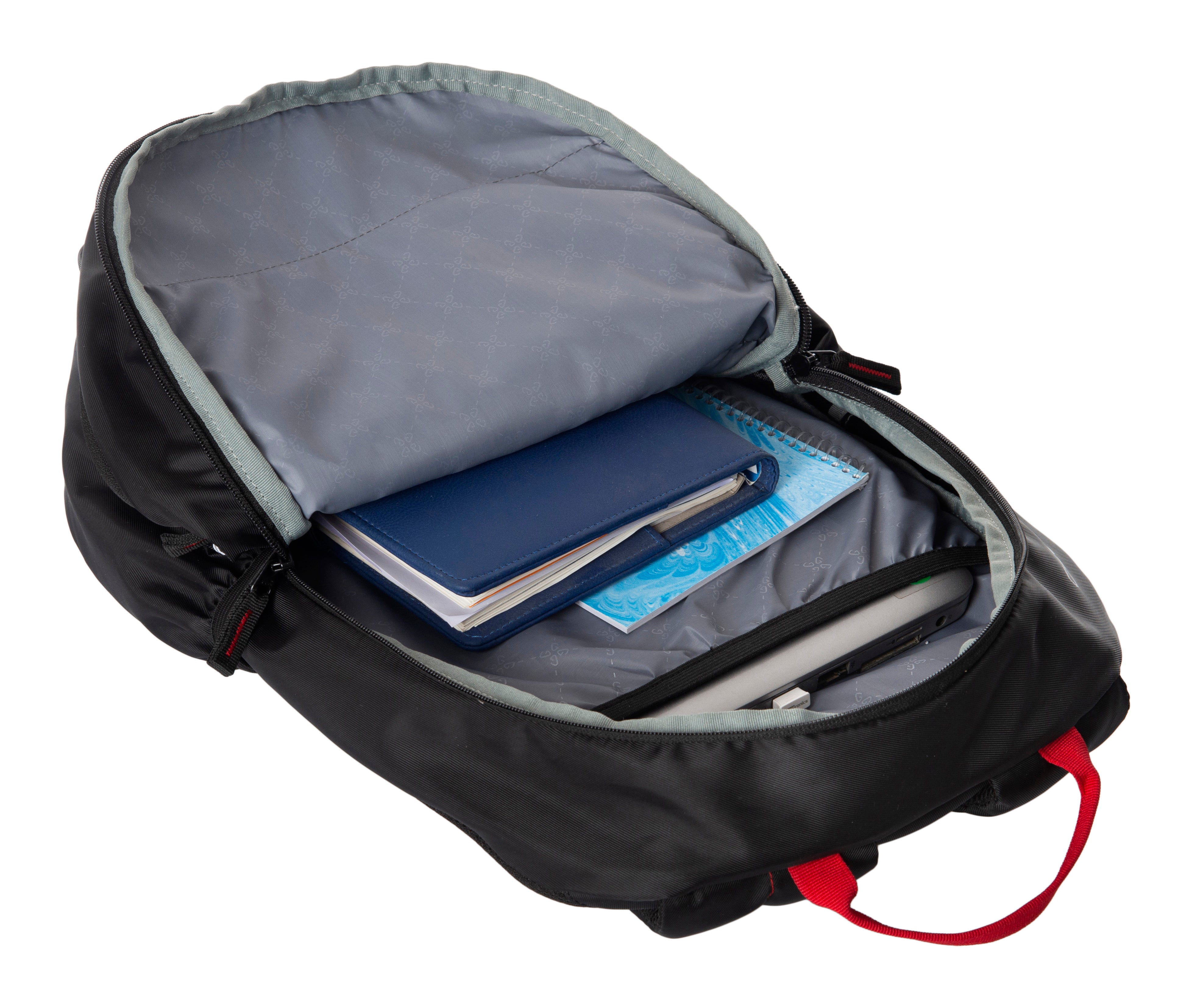 Greenlands Inferno Campus Backpack – Black | Spacious College & School Bag with Laptop Compartment