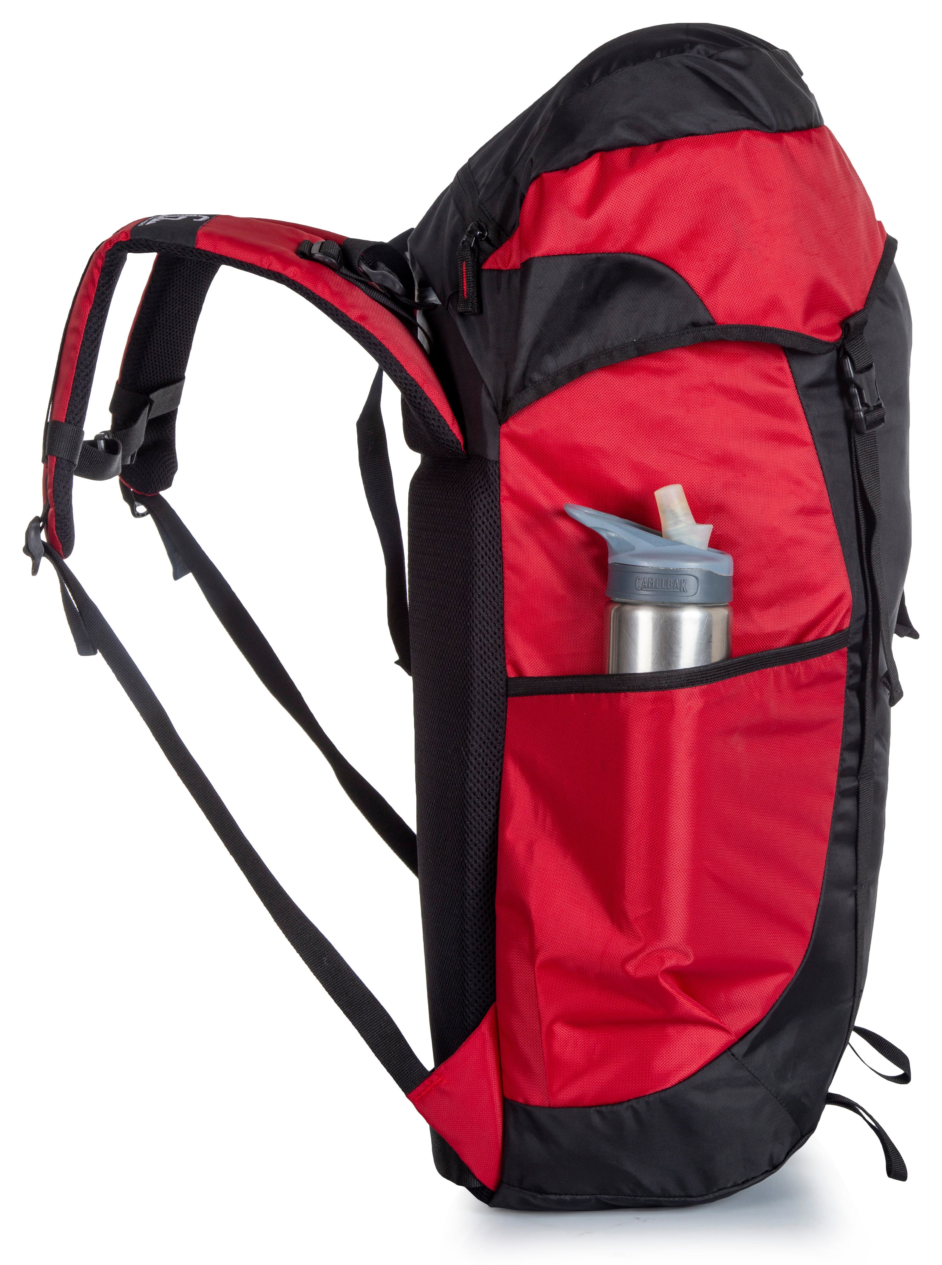 Greenlands CRIA 55L Rucksack Red | Durable Trekking Bag with Multiple Compartments for Adventure Travel