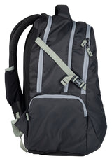 Greenlands 42L Quad Backpack with 17.3" Laptop padded sleeve | Attached Rain Cover | Lightweight bag with 3 Large Compartments | Ideal for School, College, Office & Travel | Dark Grey