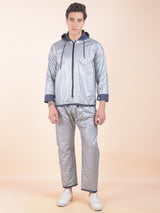 Greenlands Waterproof Rain Suit for Men & Women | Hooded Rain Jacket & Trouser Set | Reversible | Navy