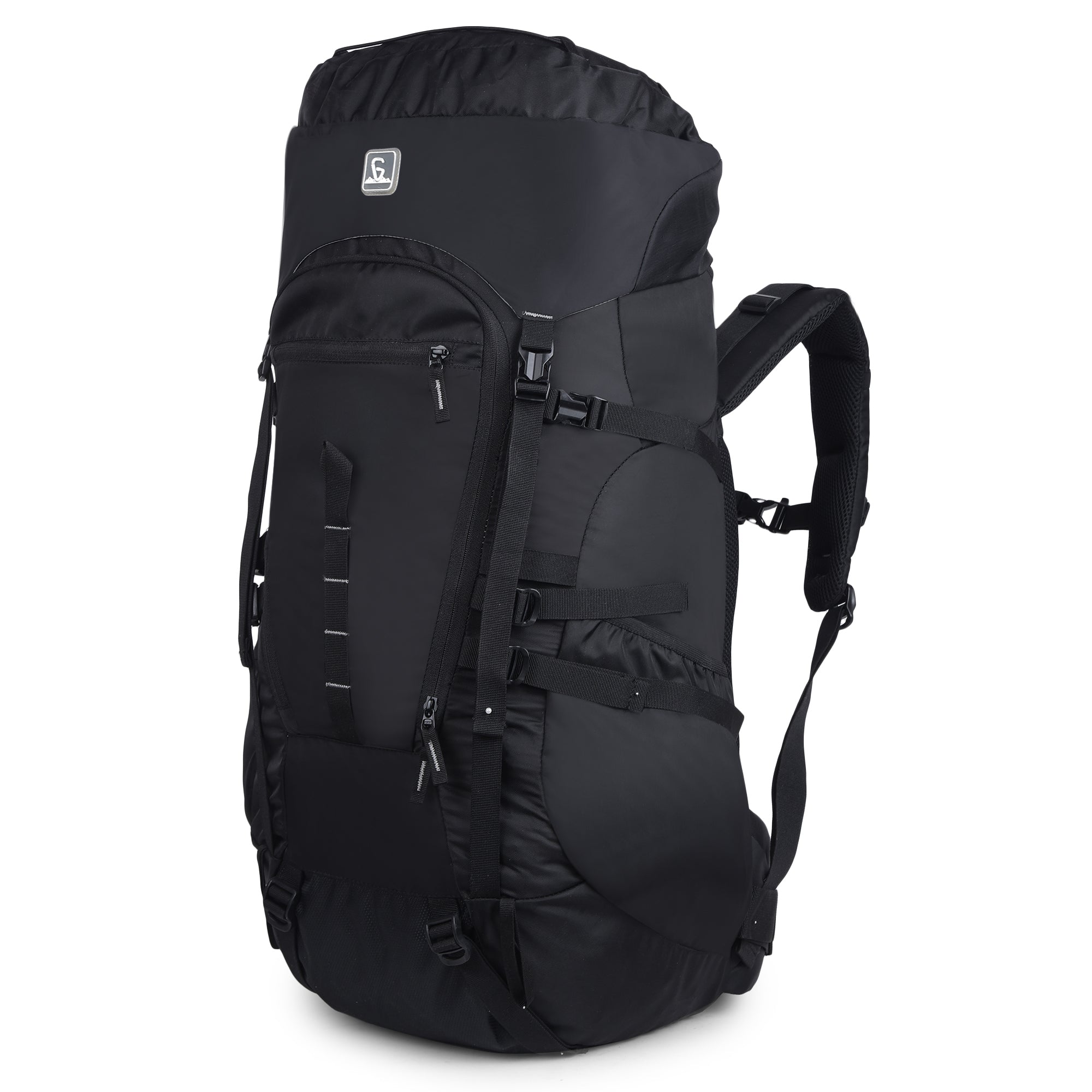 Greenlands GLOBO X 45L Rucksack| Unisex Travel Backpack for Hiking, Trekking, Camping | Spacious Top-Loading Compartment, U-Shaped Access, Rain Cover, Bungee Cord, Padded Straps and Waist Belt