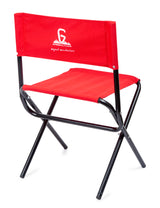 Greenlands Foldable Camping Chair – Mild Steel, Red | Portable Outdoor Folding Chair for Camping & Travel