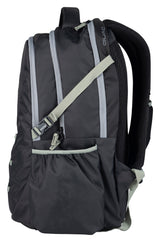 Greenlands 42L Quad Backpack with 17.3" Laptop padded sleeve | Attached Rain Cover | Lightweight bag with 3 Large Compartments | Ideal for School, College, Office & Travel | Dark Grey