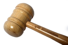 Kookaburra Wooden Bat Mallet (Ash) - Double-Sided Hammer for Knocking Cricket Bats - Natural Bat Care