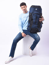 Greenlands GLOBO X 45L Rucksack| Unisex Travel Backpack for Hiking, Trekking, Camping | Spacious Top-Loading Compartment, U-Shaped Access, Rain Cover, Bungee Cord, Padded Straps and Waist Belt