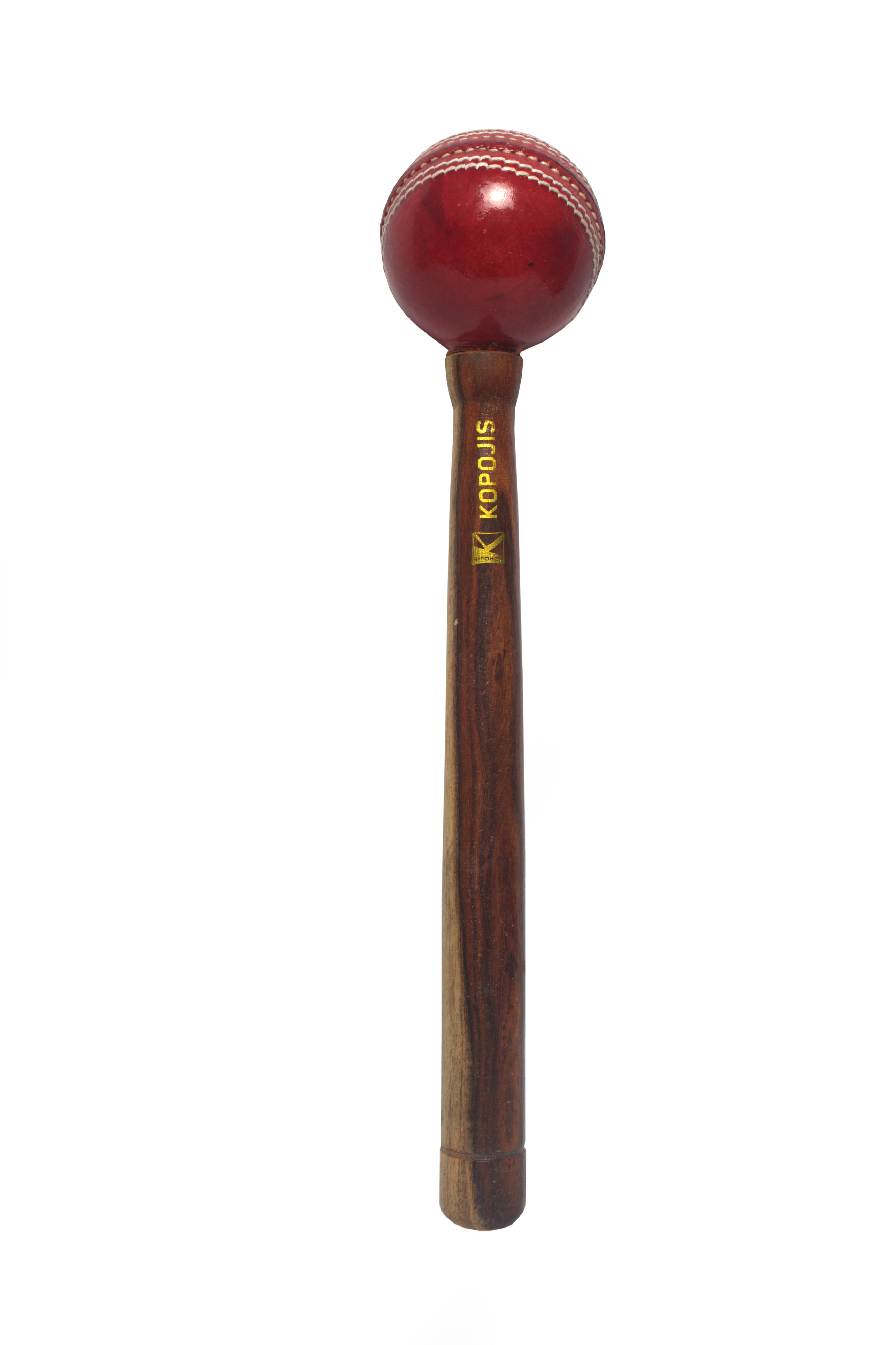 Kopojis Wooden Bat Mallet with Leather Ball (Sheesham), Perfect for Enhancing The Power of Your Cricket Bat