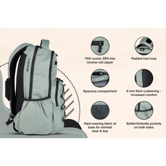 Greenlands Ziggy Backpack - Light Grey