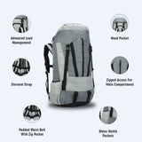 Greenlands CRIA 55L Rucksack Grey | Durable Trekking Bag with Multiple Compartments for Adventure Travel