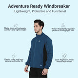 NS Lycra DUO Windbreaker Hiking Jacket Teal Blue