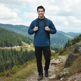 NS Lycra DUO Windbreaker Hiking Jacket Teal Blue