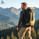 Greenlands CRIA 50L Rucksack Olive | Durable Trekking Bag with Multiple Compartments for Adventure Travel