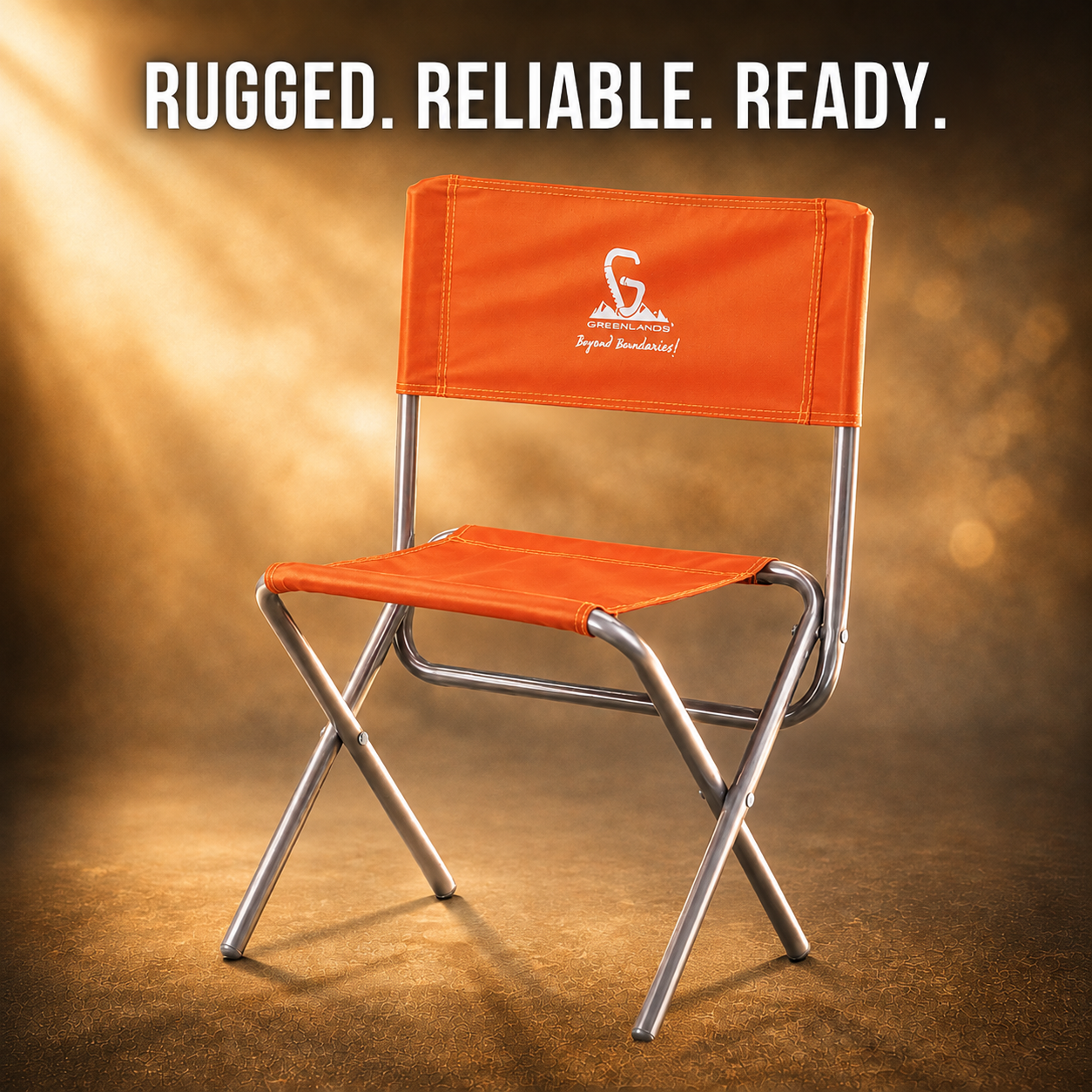 Lightweight Camping Chair – Aluminium Orange