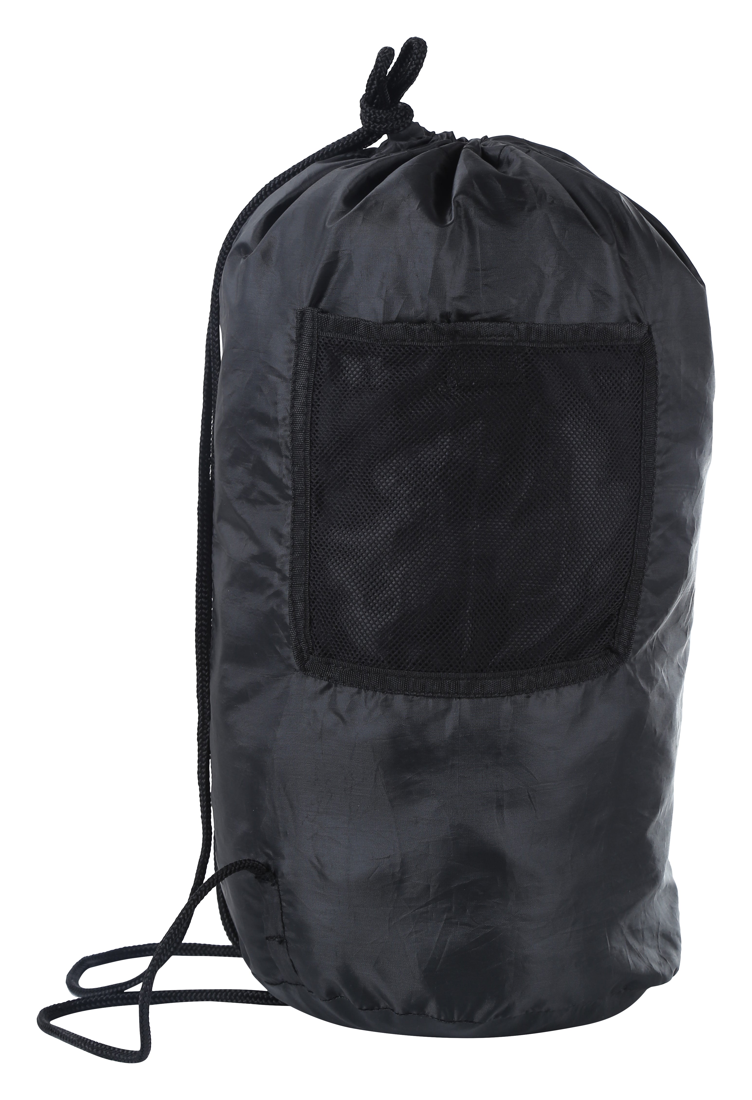 Greenlands Lightweight Roundable Backpack (Small, Black) | Versatile Travel Backpack with Dual-Purpose Drawstring Closure | Ideal for Men & Women | Perfect for Daily Use, Office, Outdoor Adventures & Hiking
