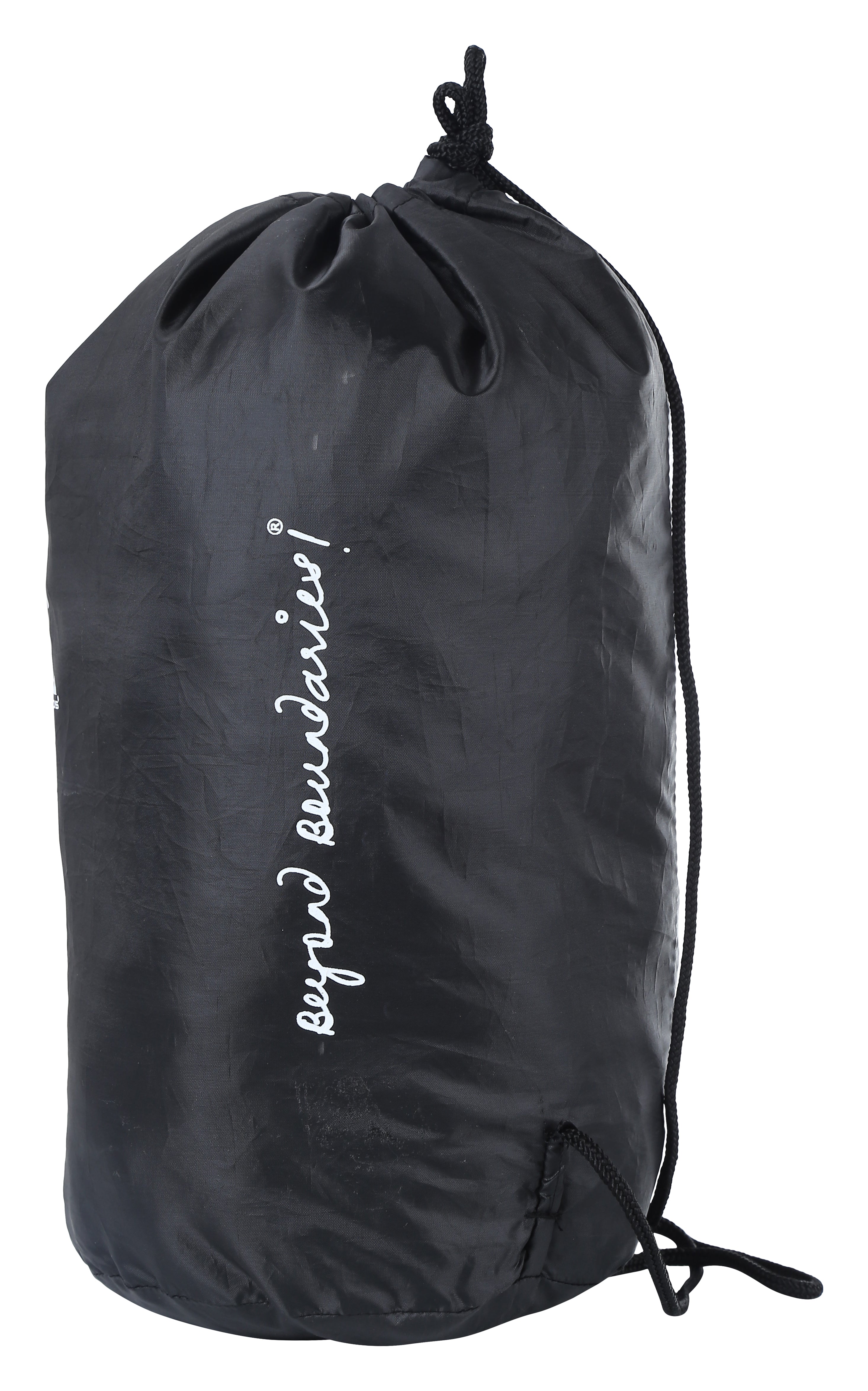 Greenlands Lightweight Roundable Backpack (Small, Black) | Versatile Travel Backpack with Dual-Purpose Drawstring Closure | Ideal for Men & Women | Perfect for Daily Use, Office, Outdoor Adventures & Hiking