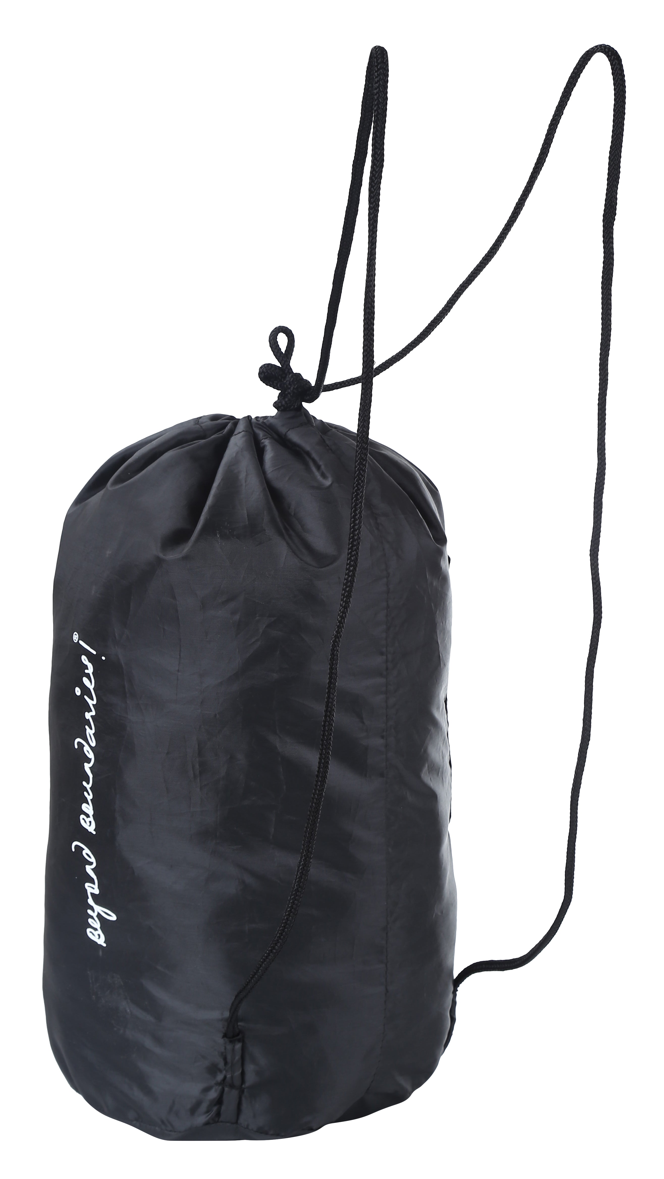 Greenlands Lightweight Roundable Backpack (Small, Black) | Versatile Travel Backpack with Dual-Purpose Drawstring Closure | Ideal for Men & Women | Perfect for Daily Use, Office, Outdoor Adventures & Hiking