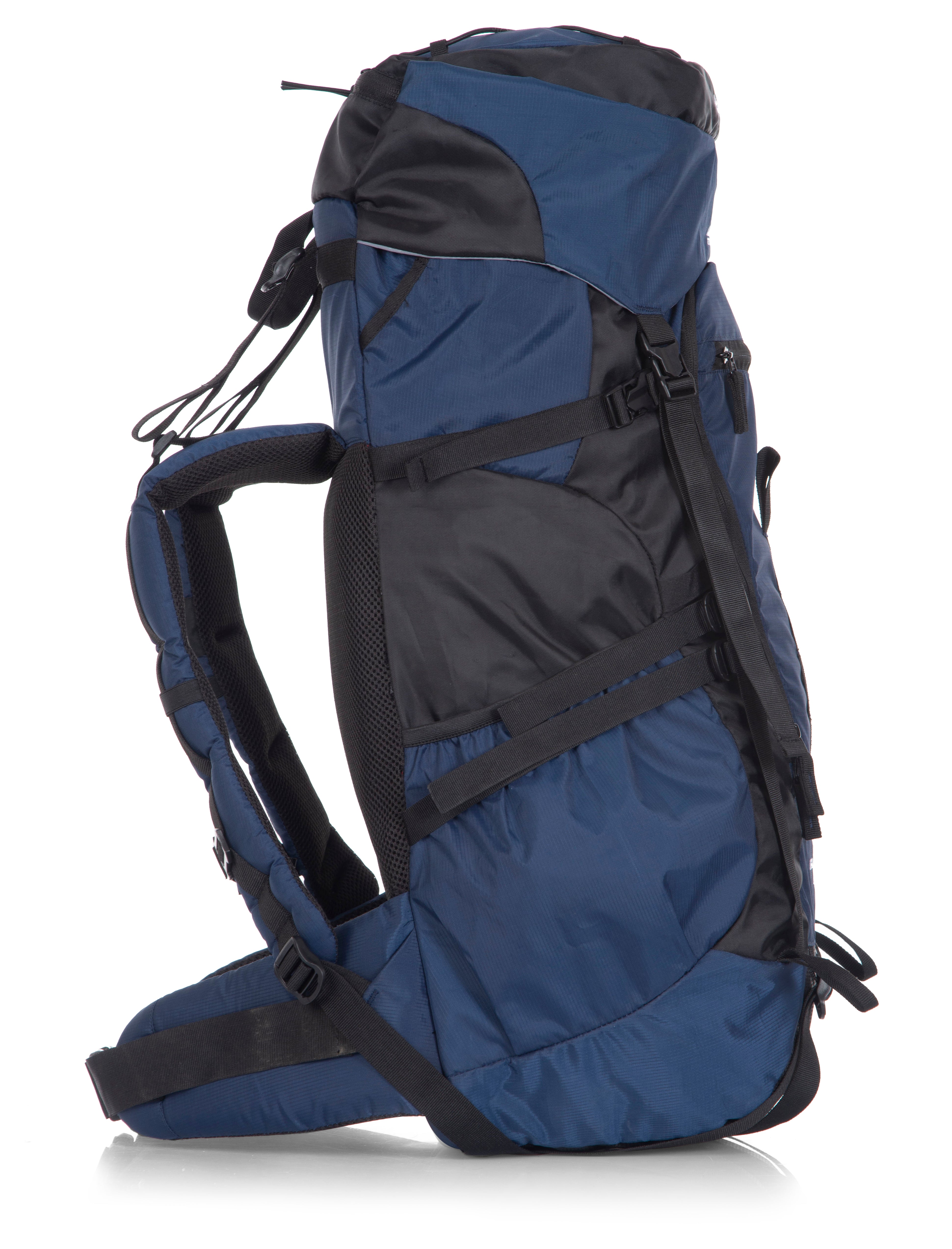 Greenlands GLOBO X 45L Rucksack| Unisex Travel Backpack for Hiking, Trekking, Camping | Spacious Top-Loading Compartment, U-Shaped Access, Rain Cover, Bungee Cord, Padded Straps and Waist Belt