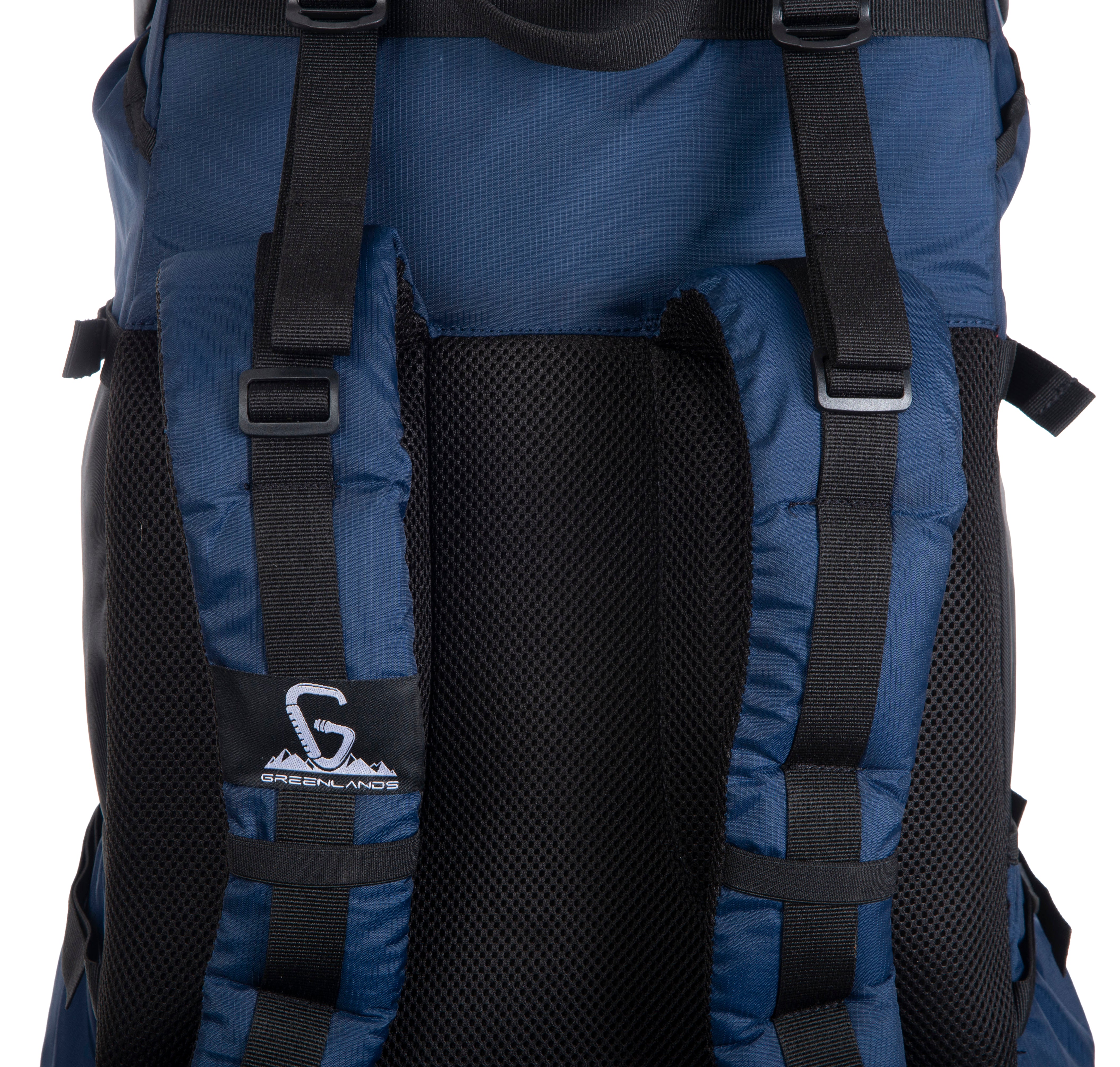 Greenlands GLOBO X 45L Rucksack| Unisex Travel Backpack for Hiking, Trekking, Camping | Spacious Top-Loading Compartment, U-Shaped Access, Rain Cover, Bungee Cord, Padded Straps and Waist Belt