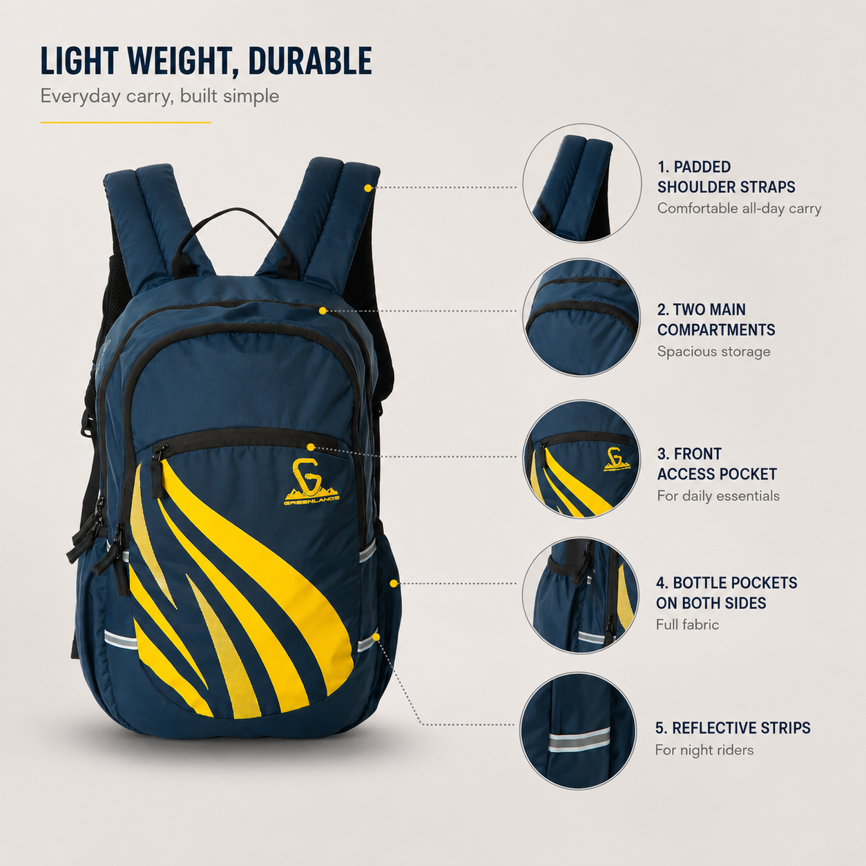 Inferno Campus Backpack – Navy