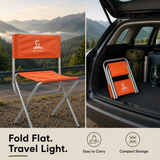 Lightweight Camping Chair – Aluminium Orange