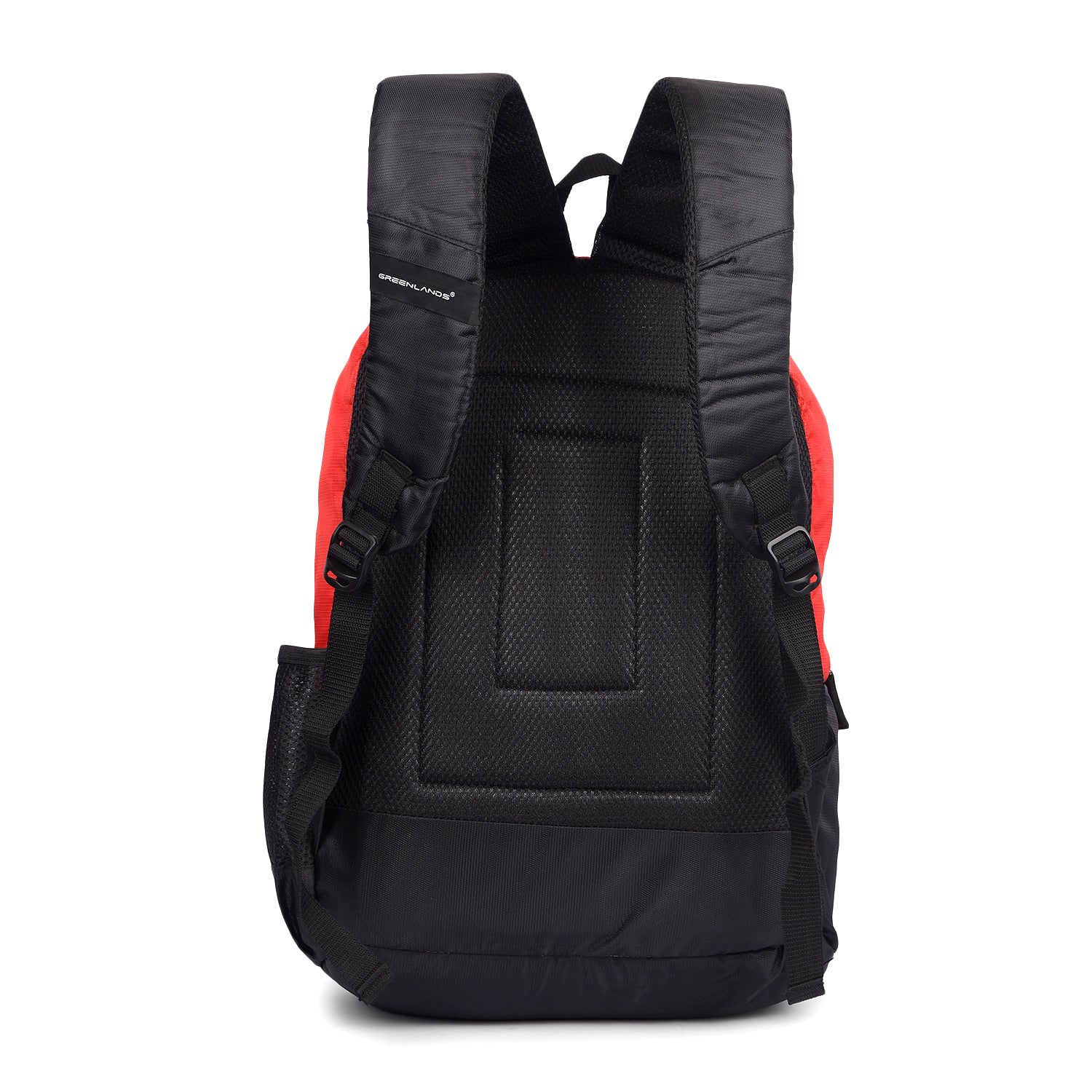 Greenlands 29L Stria Lightweight Backpack (Red) | S-Curved Shoulder Straps & Spacious Compartment | Ideal for Men & Women | Perfect for Travel, School & Office