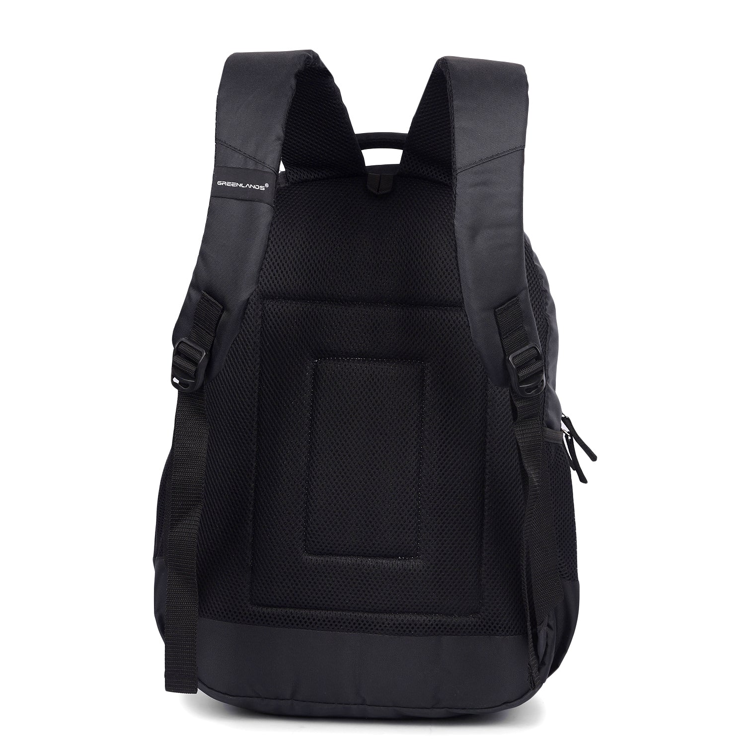 Greenlands 33L Zipster Laptop Backpack | 3 Large Compartments, Fits Up to 17" Laptop | Perfect for Office, School, Travel & Hiking | Unisex (Black)