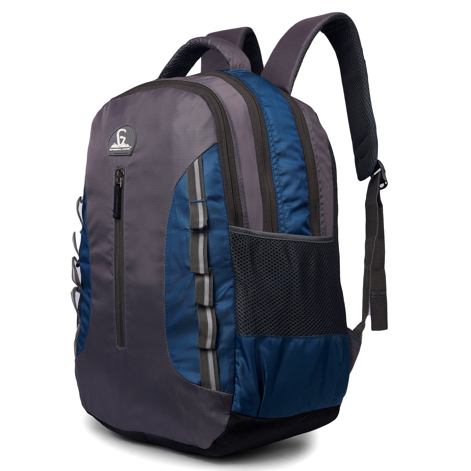 Greenlands 33L Martian Laptop Backpack | Fits 17" Laptop, External Bottle Holder | Ideal for Men & Women | Perfect for Travel, Office, School & Hiking (Blue)