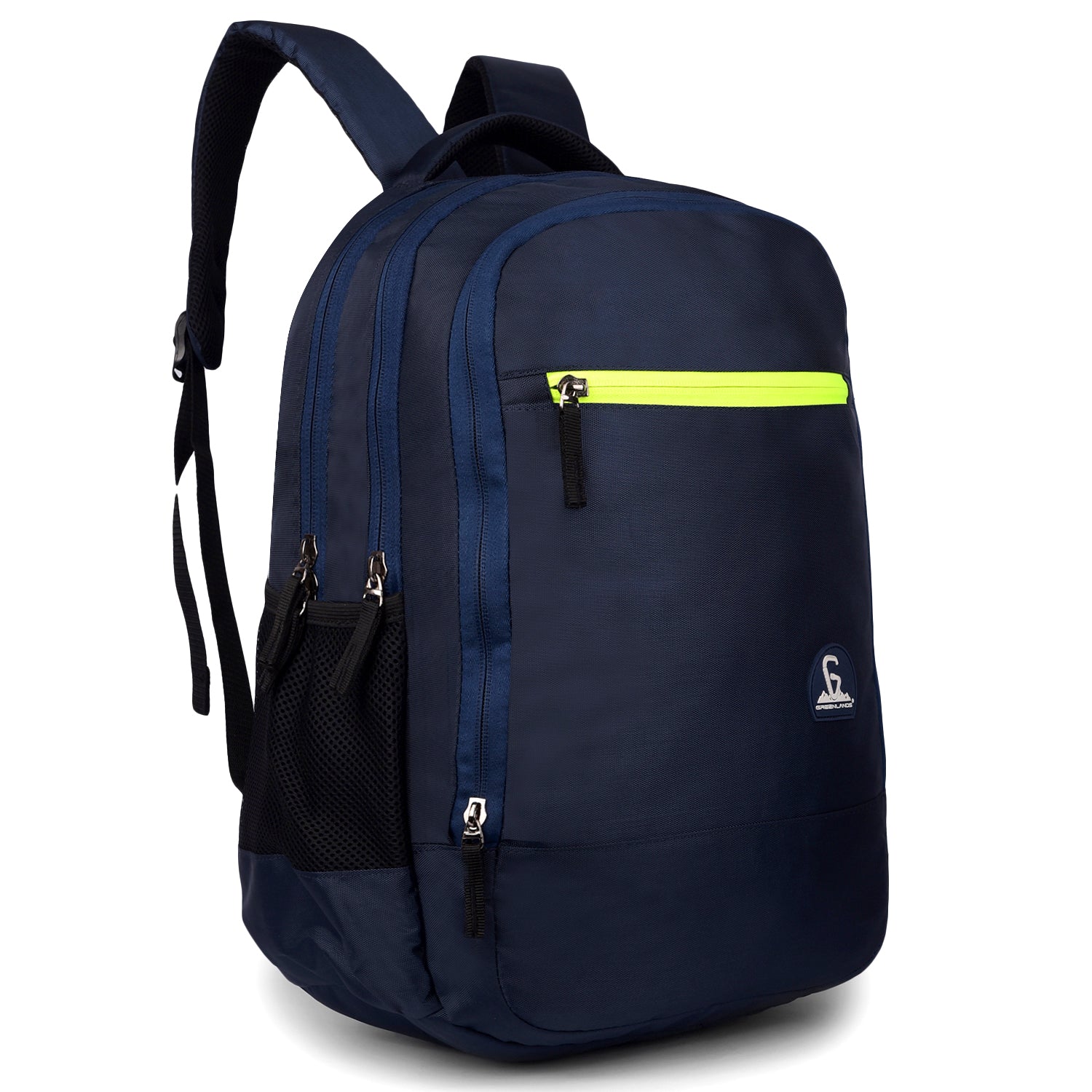 Greenlands 33L Zipster Laptop Backpack | 3 Large Compartments, Fits Up to 17" Laptop | Perfect for Office, School, Travel & Hiking | Unisex (Navy)