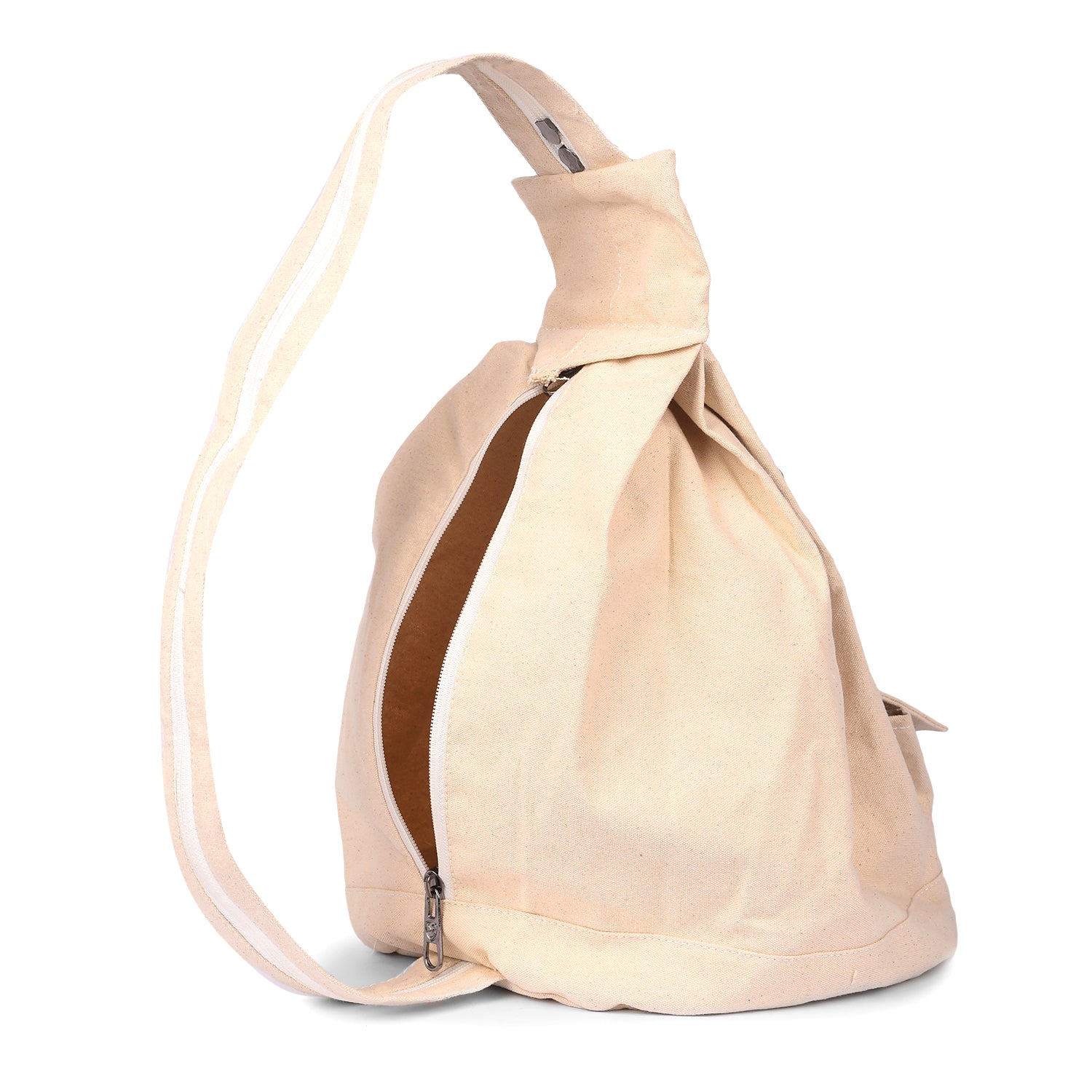 Greenlands Canvas Backpack – Off White | Stylish Casual Tote Backpack for College, Shopping & Everyday Use