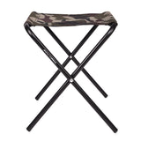 Greenlands Foldable Camping Stool – Mild Steel Medium, Camo | Sturdy Portable Outdoor Stool for Camping & Travel