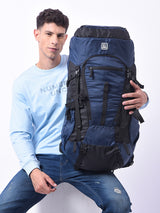 Greenlands GLOBO X 45L Rucksack| Unisex Travel Backpack for Hiking, Trekking, Camping | Spacious Top-Loading Compartment, U-Shaped Access, Rain Cover, Bungee Cord, Padded Straps and Waist Belt