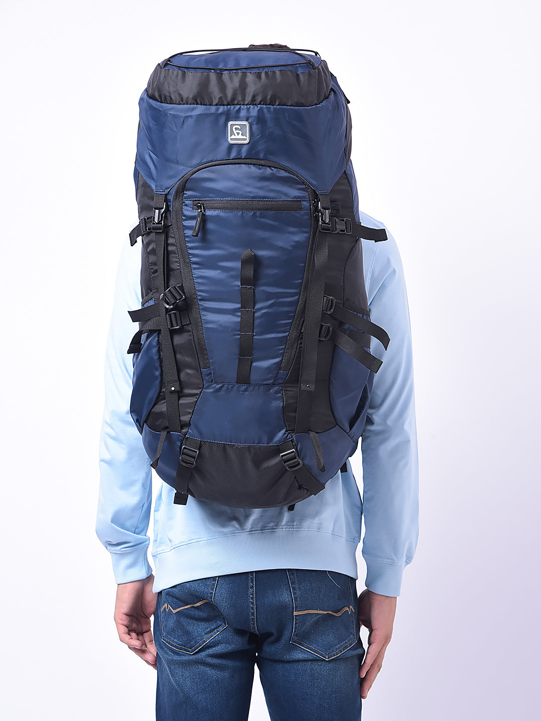 Greenlands GLOBO X 45L Rucksack| Unisex Travel Backpack for Hiking, Trekking, Camping | Spacious Top-Loading Compartment, U-Shaped Access, Rain Cover, Bungee Cord, Padded Straps and Waist Belt