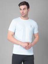 Sky Blue Serenity Kookaburra Round Neck T-Shirt for a Fresh and Vibrant Look